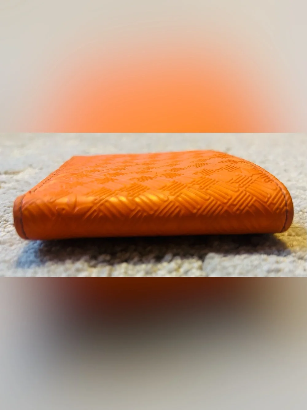 Orange Playboy Logo Bifold Wallet